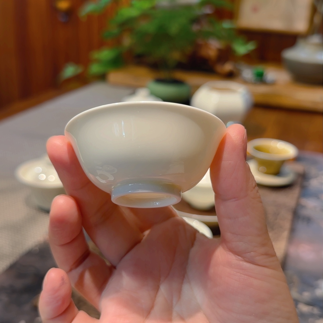 微澜定瓷 薄胎若深杯40cc