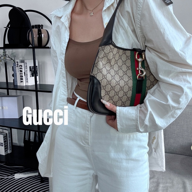 修复品618470/GUCCI/古驰 1961系列Jackie腋下包 配皮换新