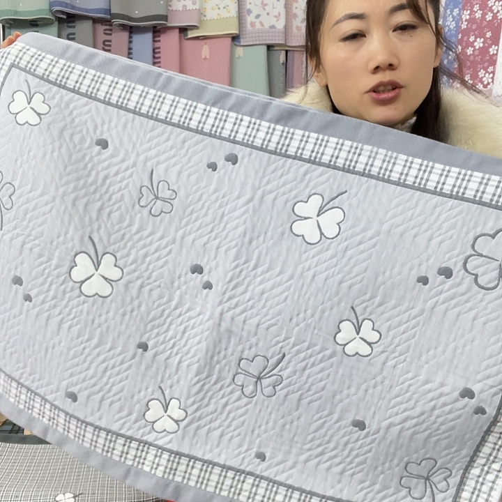 棉特价促销灰色四叶草