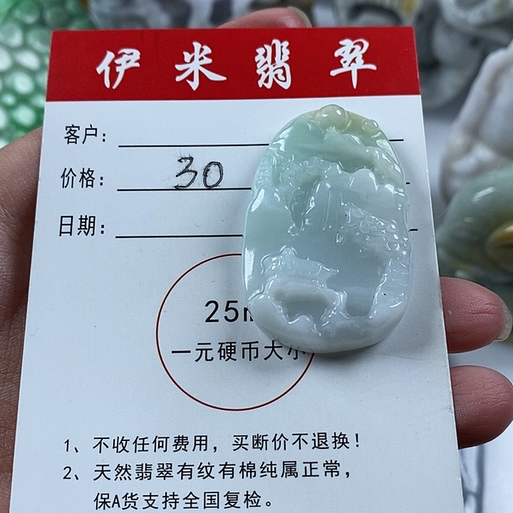 翡翠颈饰未镶嵌翡翠113