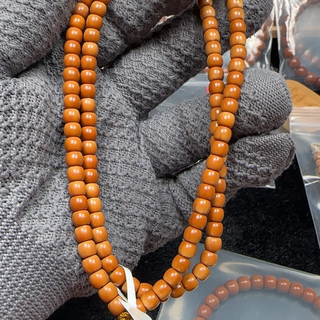 橄榄核手串老挝脖挂面无白微色差5.8福利