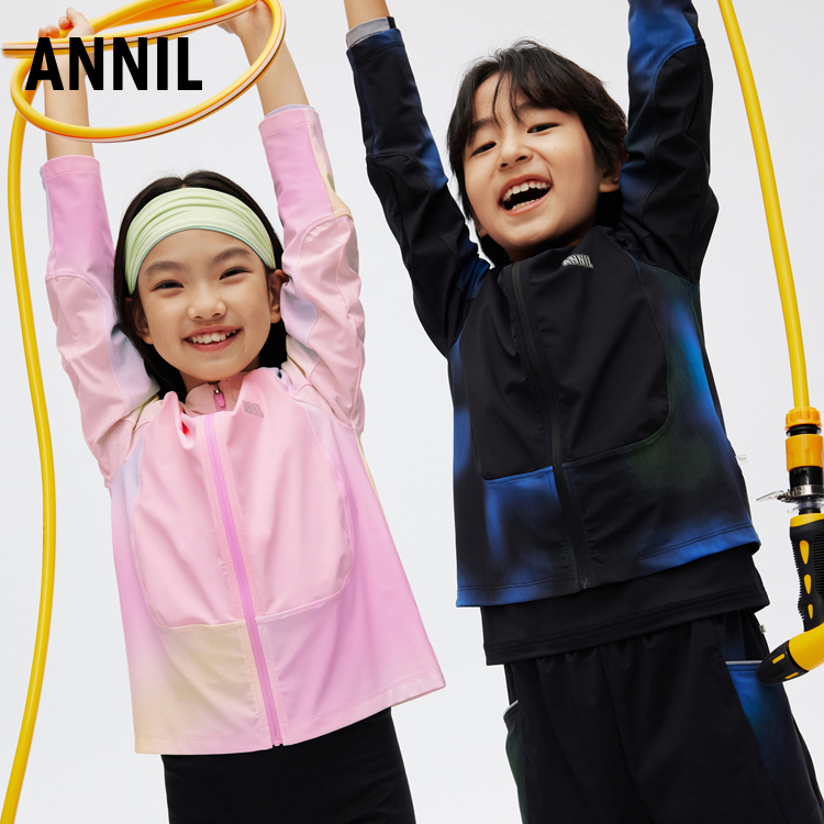男女童速干针织外套新款安奈儿童装EM415012
