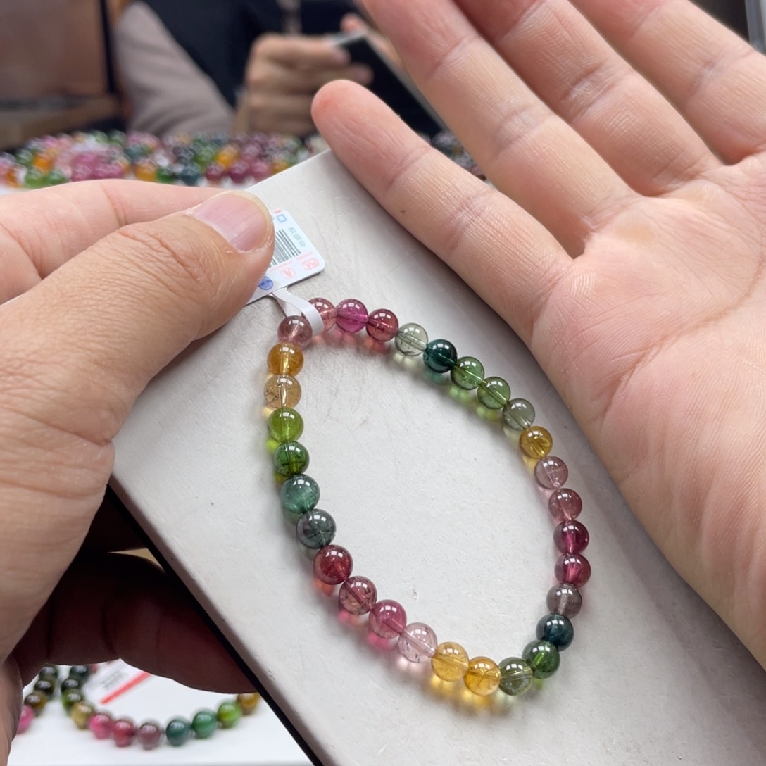 碧玺手串未镶嵌6.5mm.mmmmmmmmmmmm