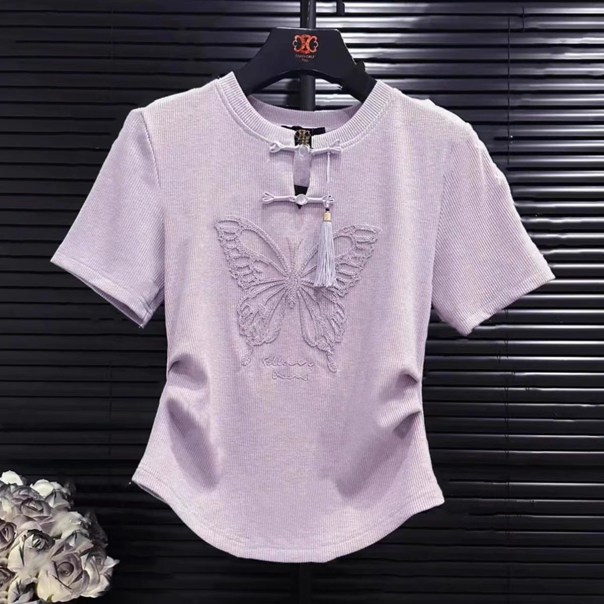 22（A71-A140）夏季简约时尚显瘦百搭女装针织上衣