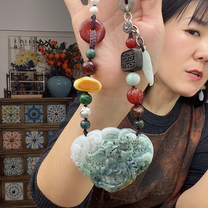 翡翠项链未镶嵌项链