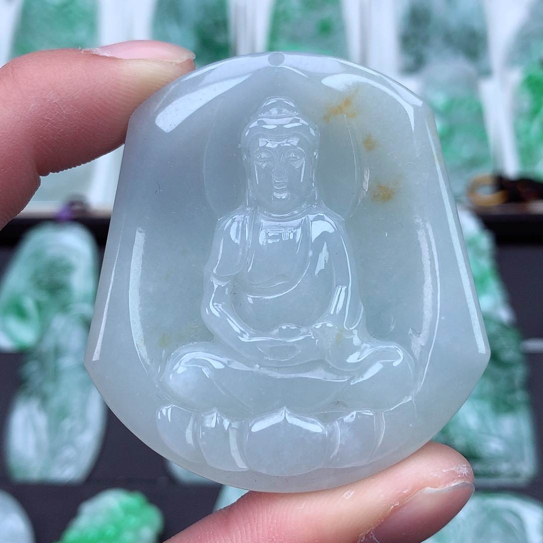 翡翠颈饰未镶嵌翡翠吊坠