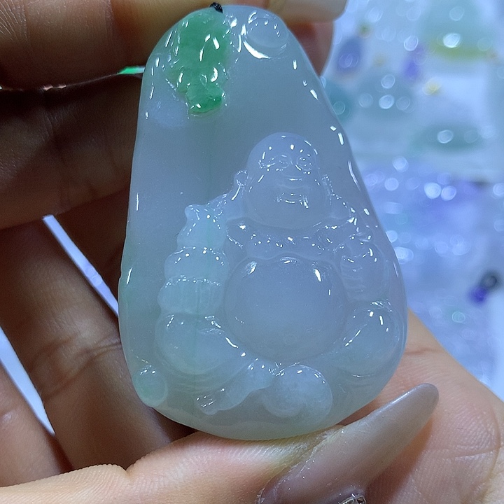 翡翠未镶嵌颈饰天然翡翠A货吊坠