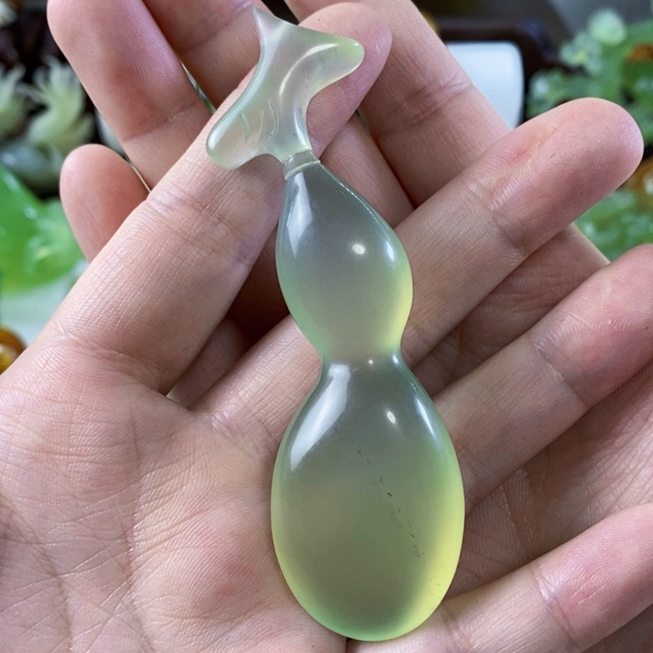 岫玉手把件未镶嵌