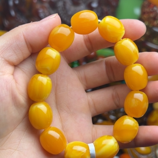 未镶嵌琥珀手串蜜蜡