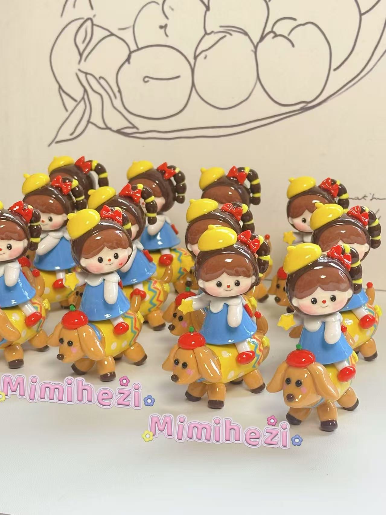 念念酱卡通MIMI盒子拍下不退换粘土手工制作包挂钥匙扣转转乐