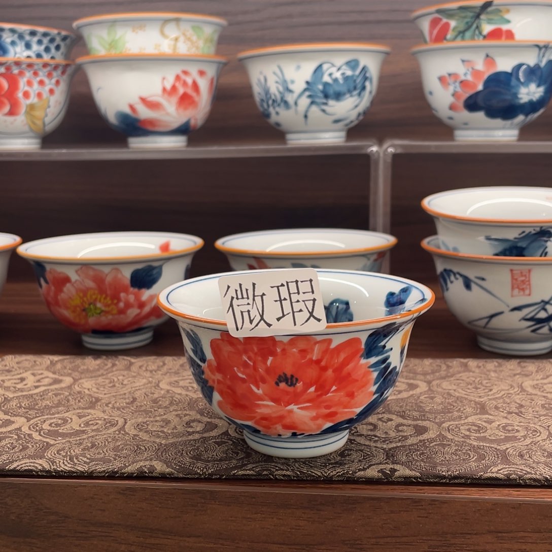 微瑕釉下彩纯手绘