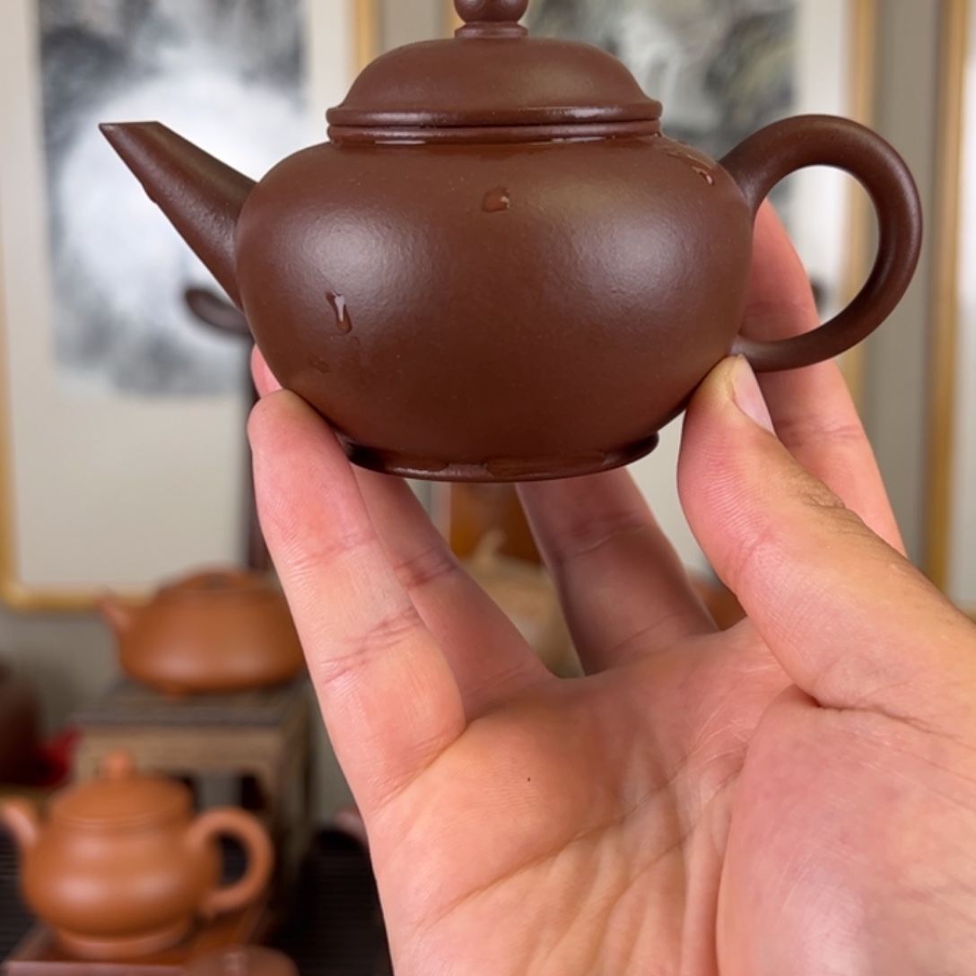 *****茶壶紫砂全手工底槽清水平140c