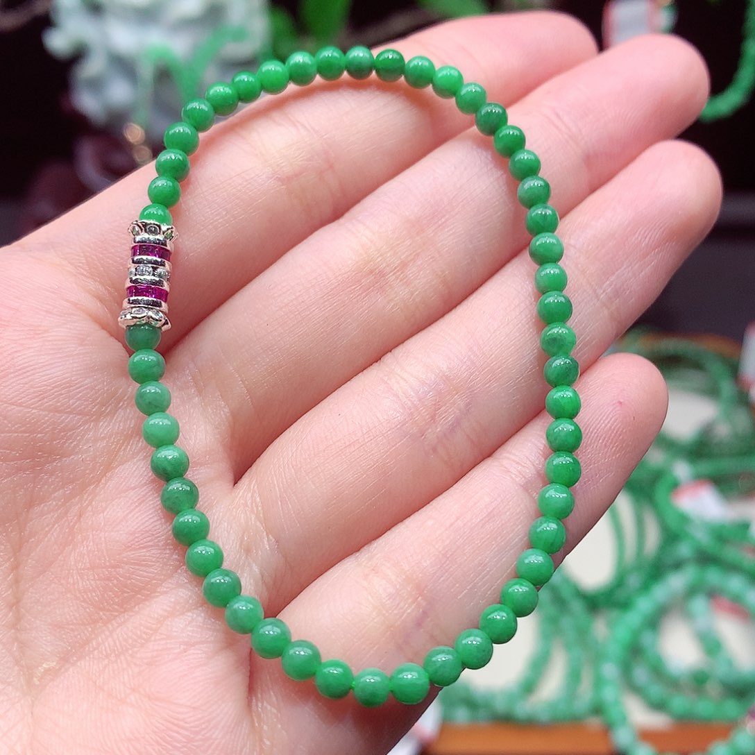 翡翠未镶嵌手链翡翠