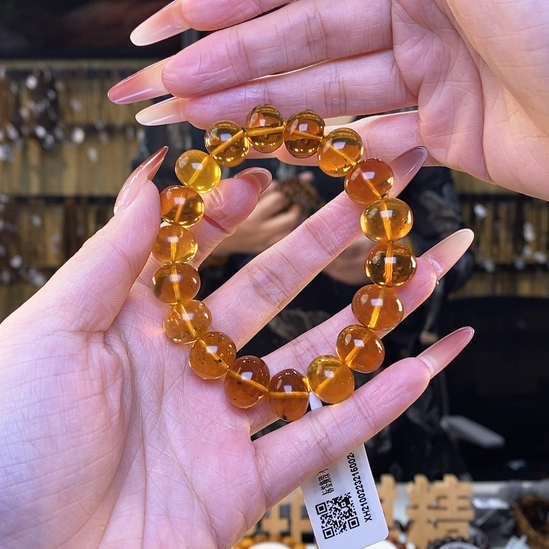 琥珀裸石未镶嵌@***啡13m金珀