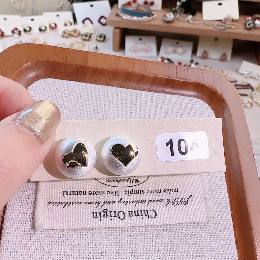 仿珍珠铜合金锡合金纯铜耳钉