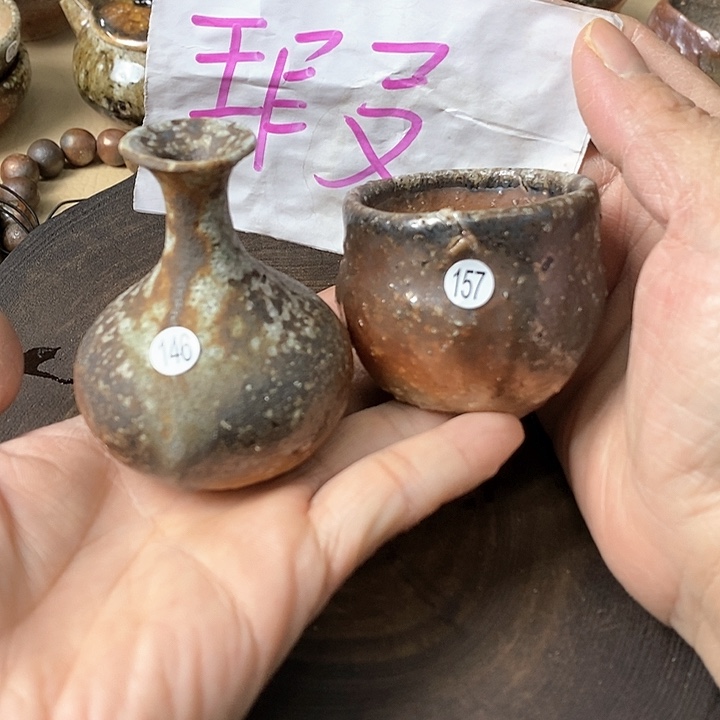 手工粗陶、柴烧茶器