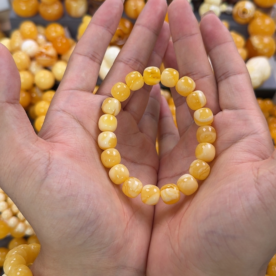 蜜蜡未镶嵌珠宝奇石同料11mm