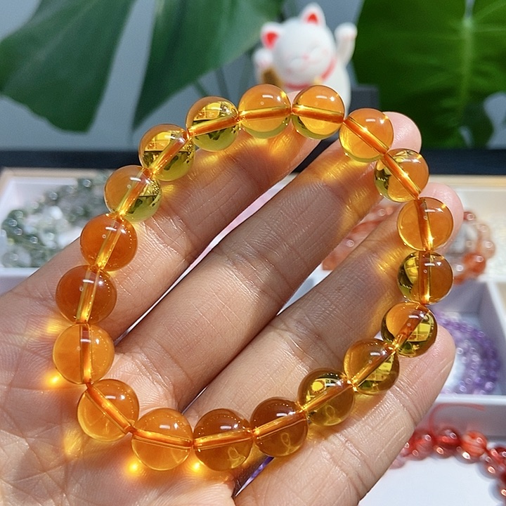 水晶手链未镶嵌黄水晶