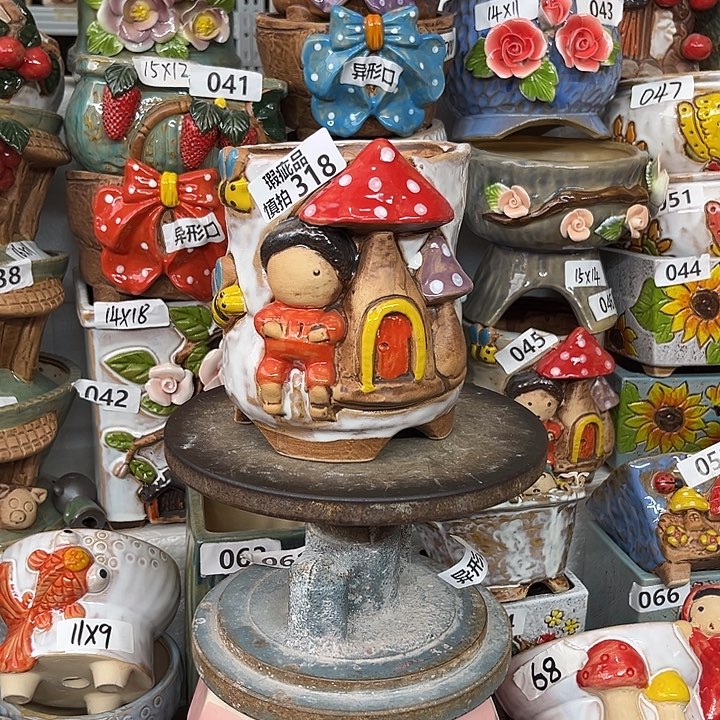 紫砂花盆粗陶材质多肉花盆318