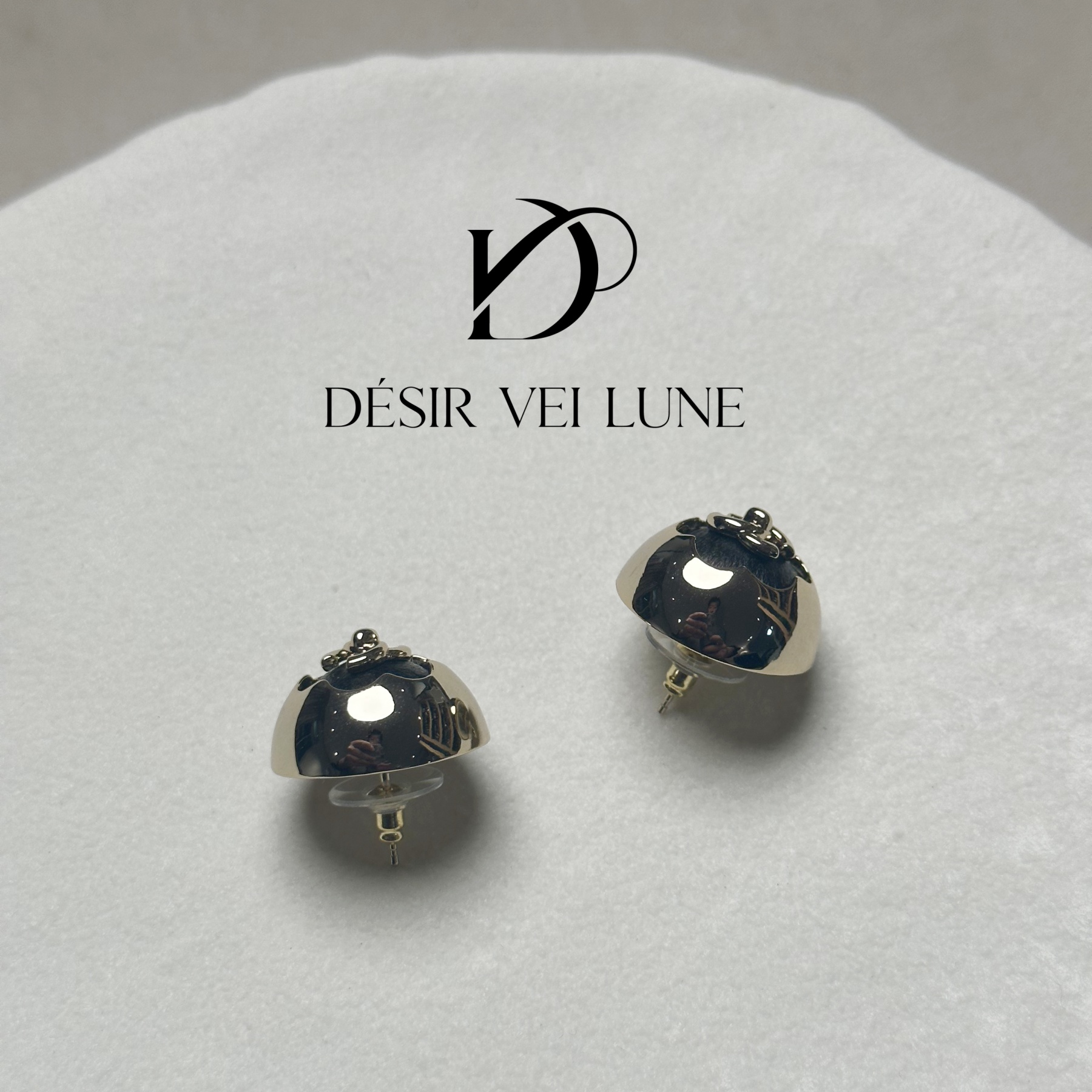 铜合金合成锆石耳饰 耳钉6400百搭可爱气质