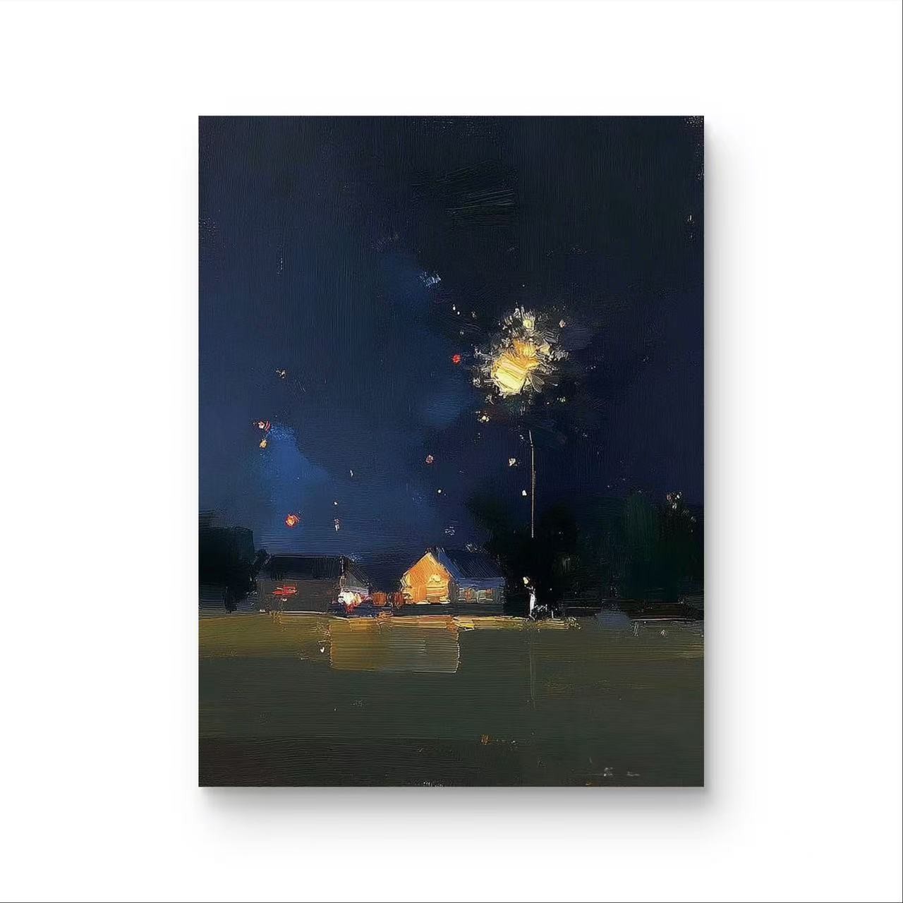 《夜绽》原创手绘画/60x80cm/中古风系列ZGF-310