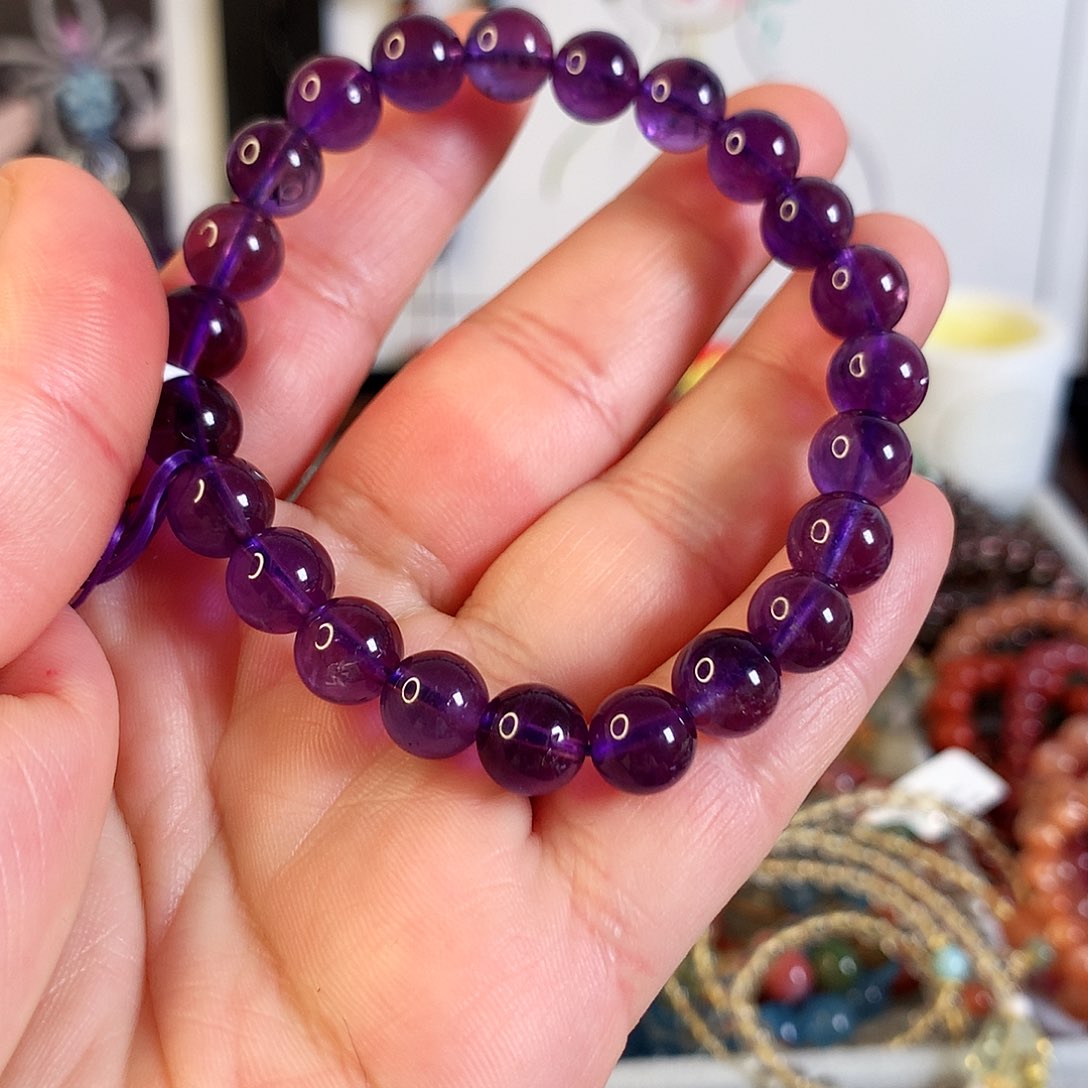 紫晶手链未镶嵌手链