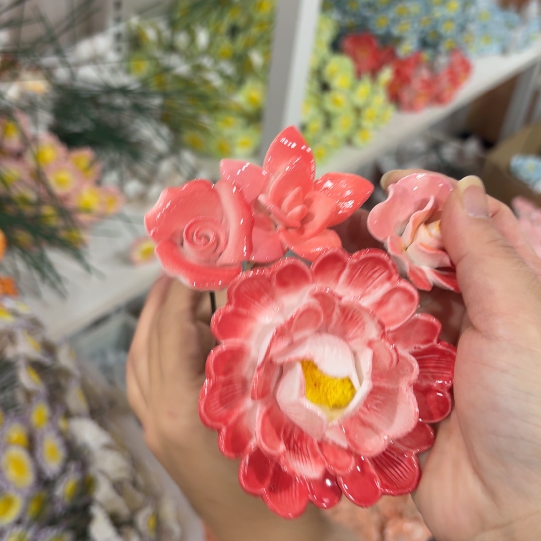 陶瓷花拍满20元发货退款拉黑