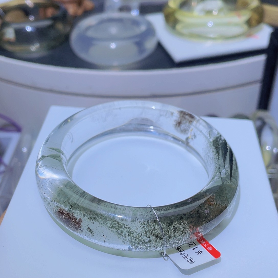 水晶手镯未镶嵌洛*天然绿幽灵特价款55➕