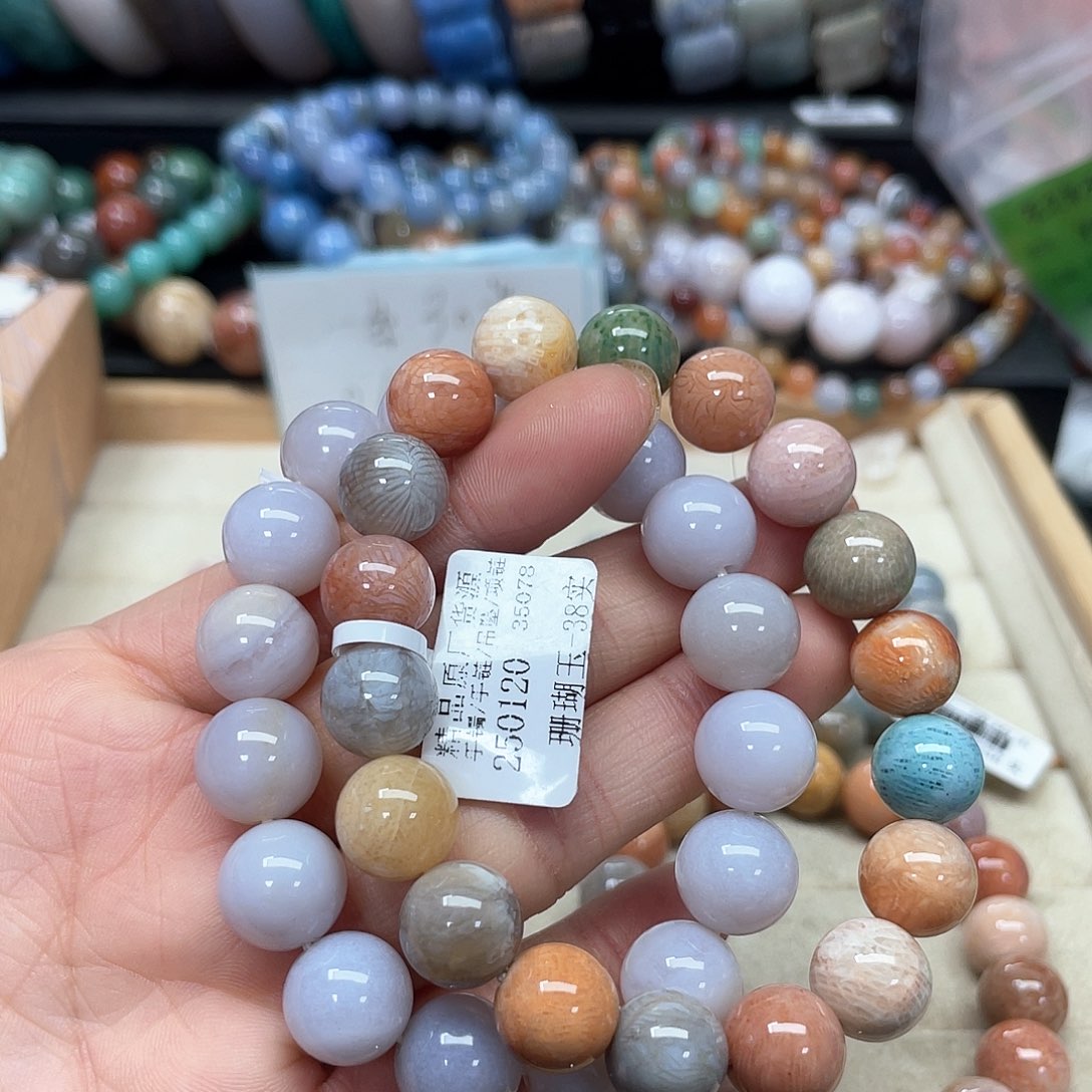 硅化珊瑚（珊瑚玉）手链未镶嵌L***a529