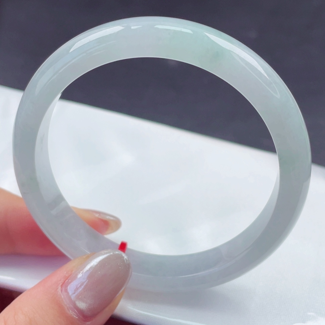 翡翠未镶嵌手镯55圈口