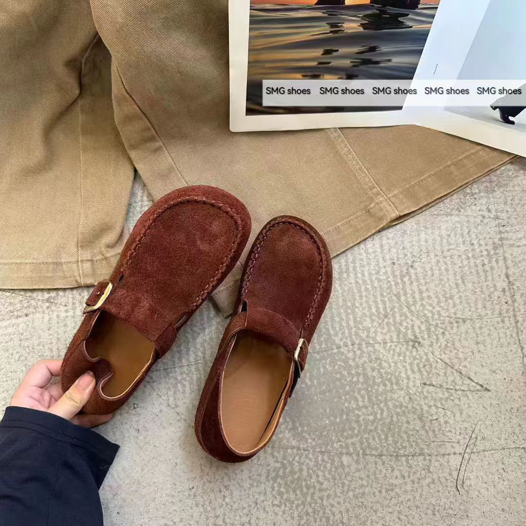 豆豆鞋四季通用保暖秋季圆头单鞋软底平底时尚真皮