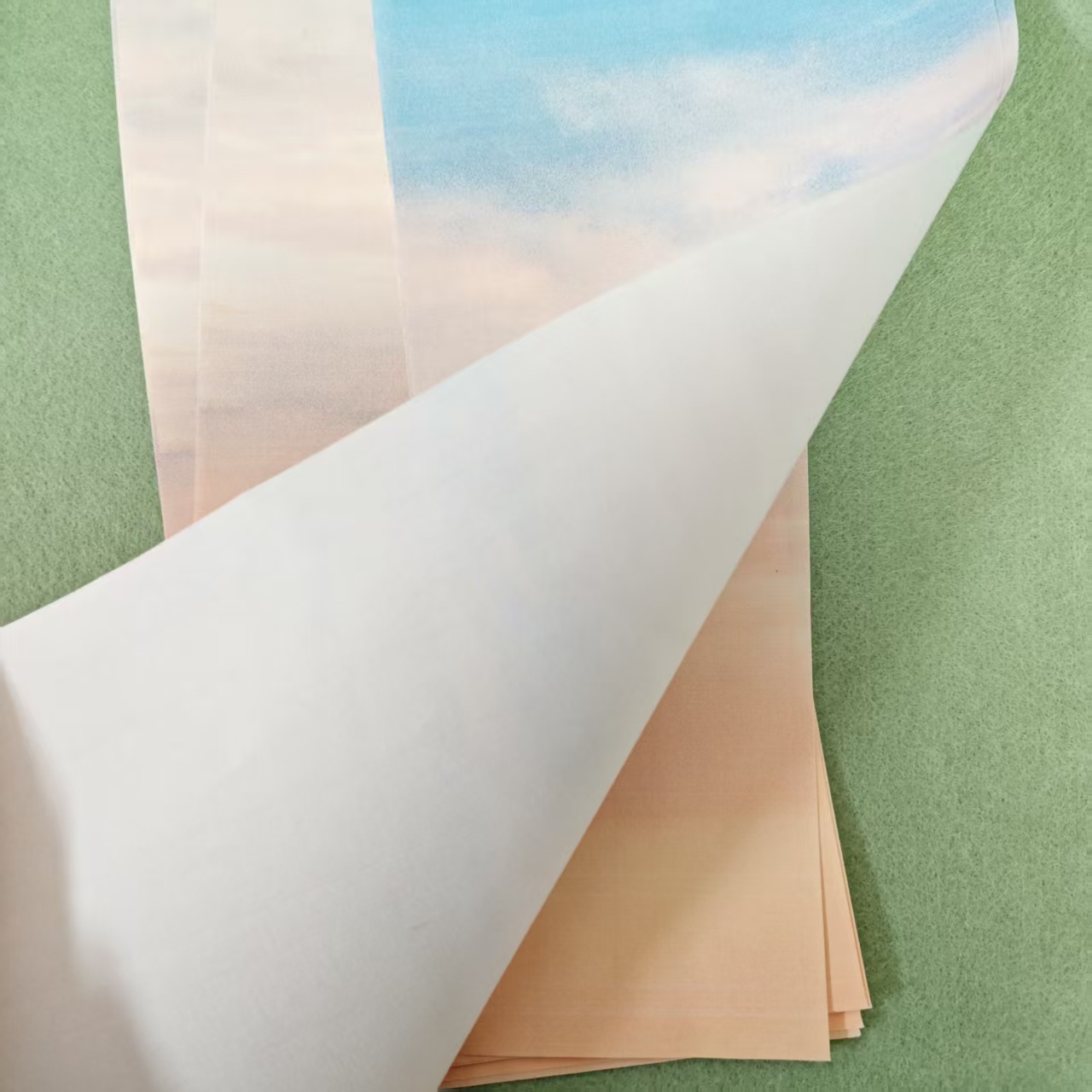 【霞光溢彩 蜡染纸】14*34cm 半生半熟书法专用书法作品纸