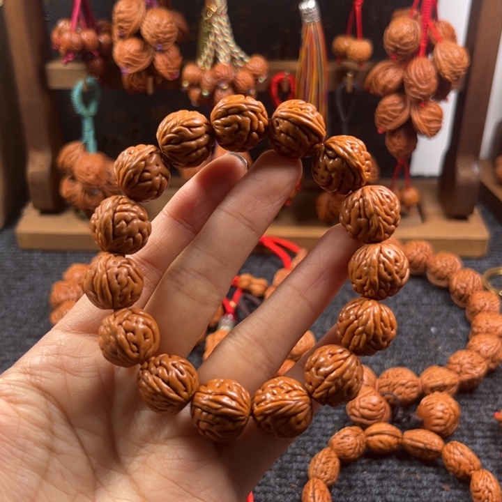 漠***桃核吊坠桃枭手串L9