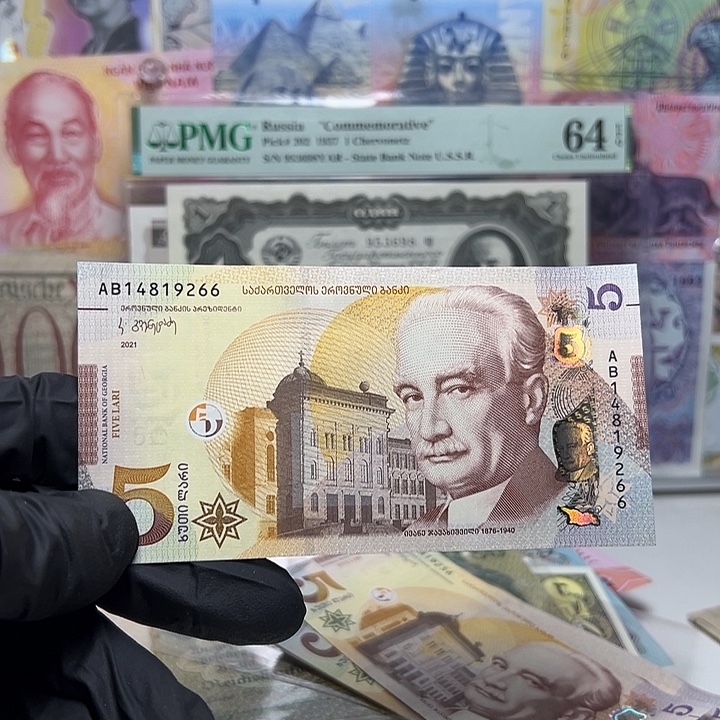 J***o纸币格鲁吉亚纸币一张66