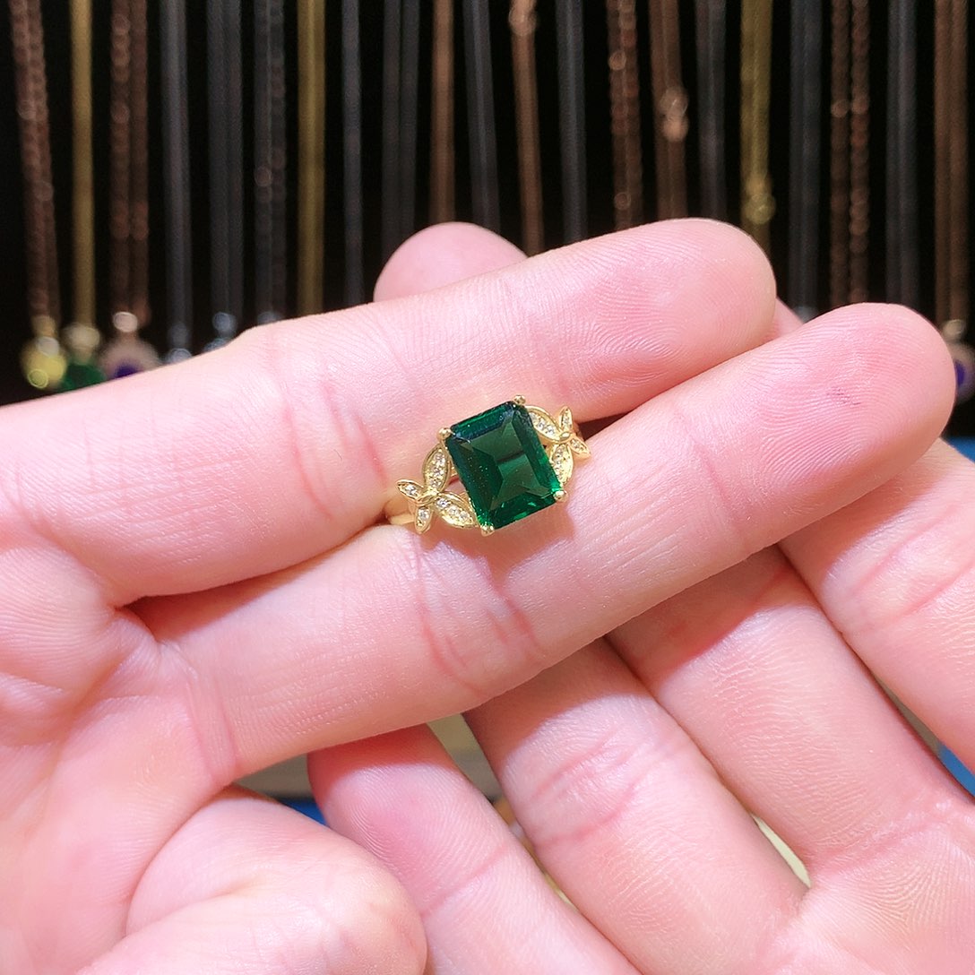 透辉石戒指银S925镶嵌