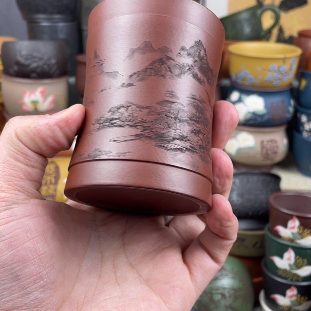 紫砂茶杯紫砂茶杯