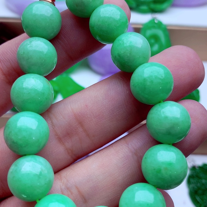 翡翠未镶嵌手链手串