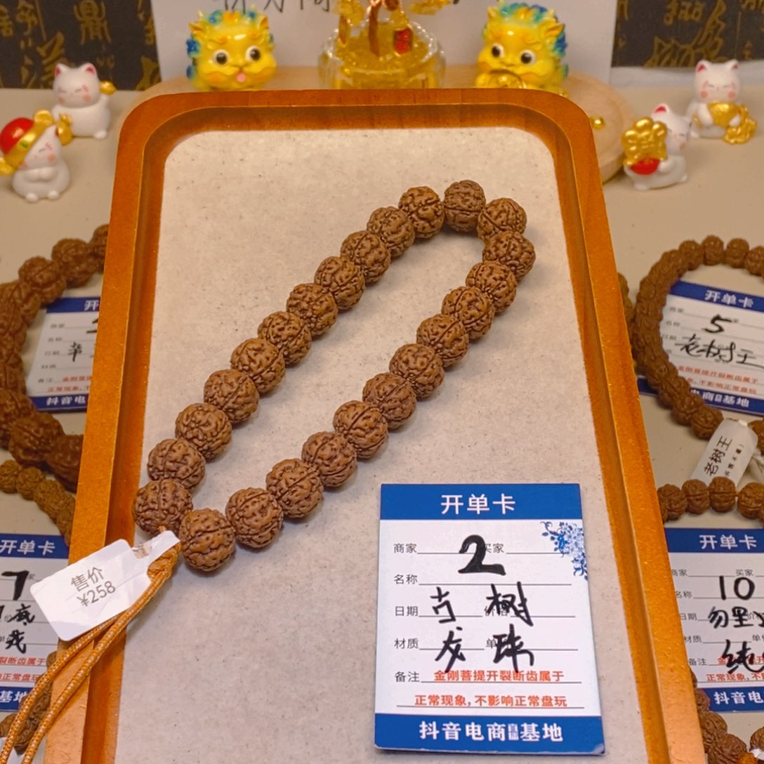 金刚菩提手串2古树龙珠14+