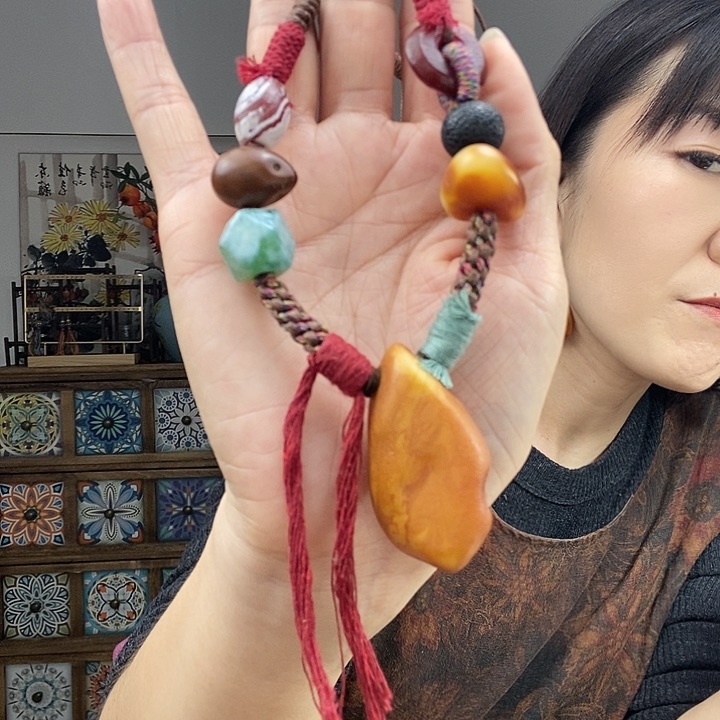 蜜蜡项链未镶嵌项链