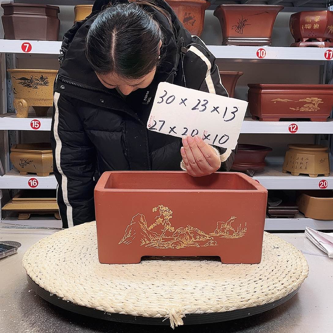 紫砂花盆紫砂花盆