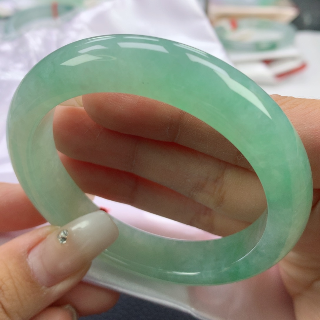 翡翠手镯未镶嵌56.5正