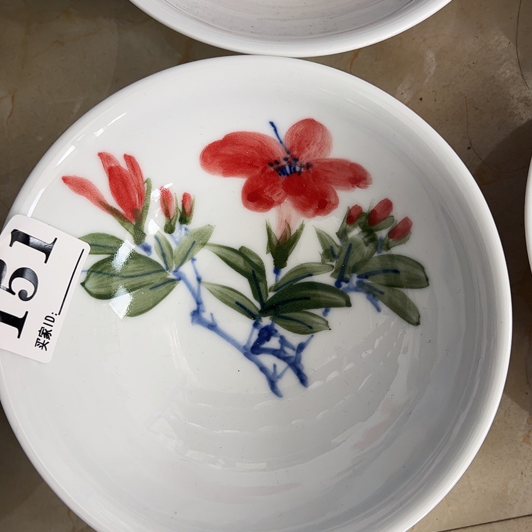 瓷片景德镇陶瓷手工手绘制作