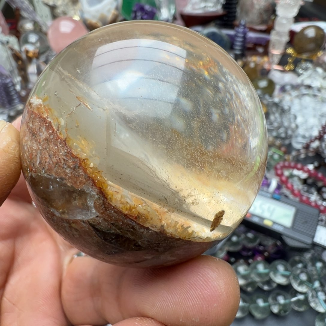 水晶摆件未镶嵌水晶幽灵球