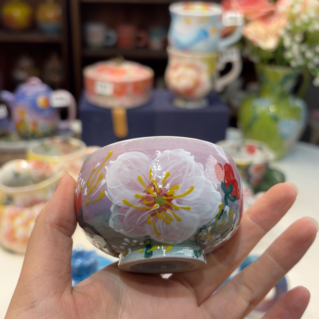 景德镇手绘高温釉下彩陶瓷茶具