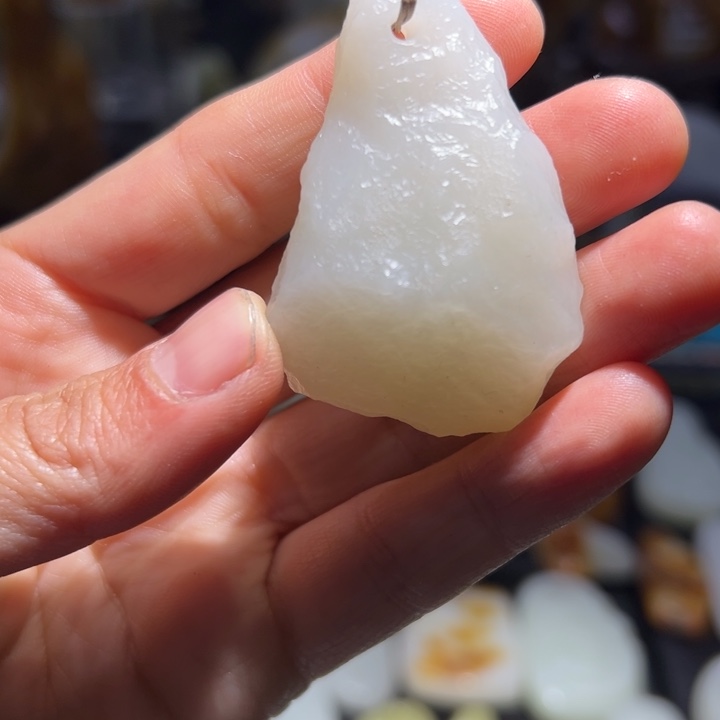 和田玉（青玉）手链未镶嵌
