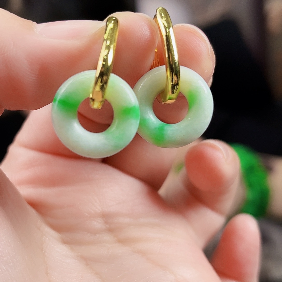 翡翠颈饰未镶嵌耳饰多样性发货