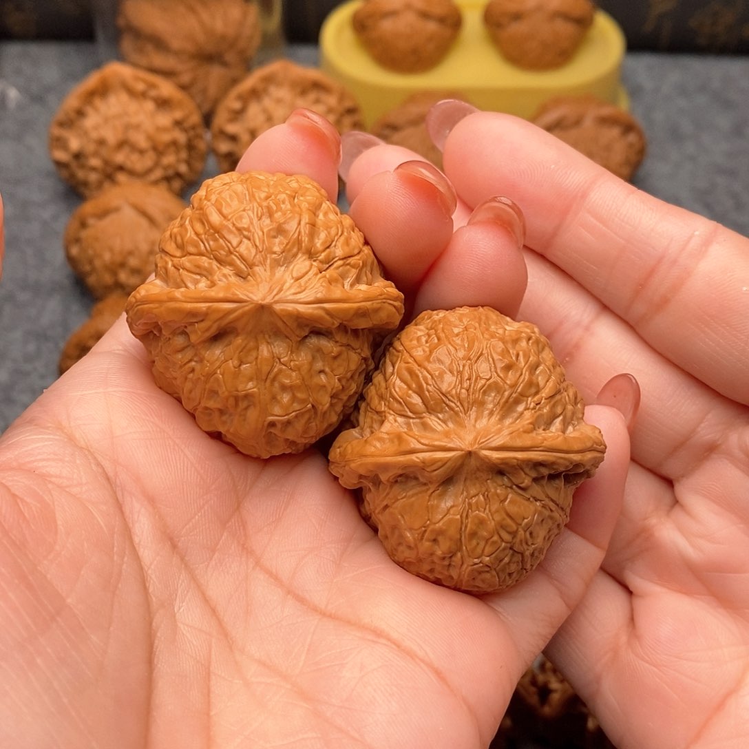 文玩核桃把件精品南瓜墩40全品