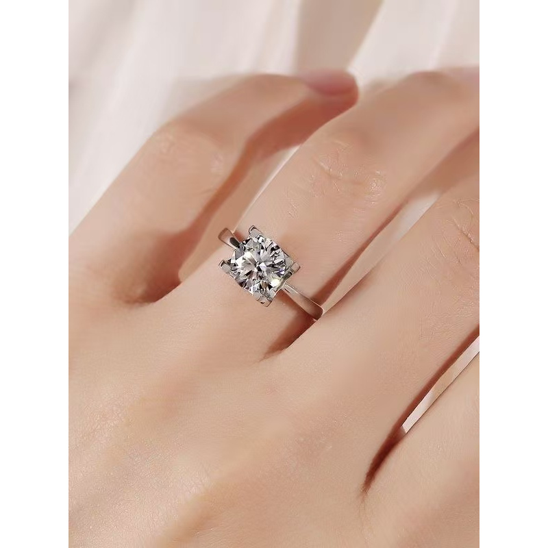 【南非之星】 NFZX 高端奢华定制经典光面牛头四爪1.0CT