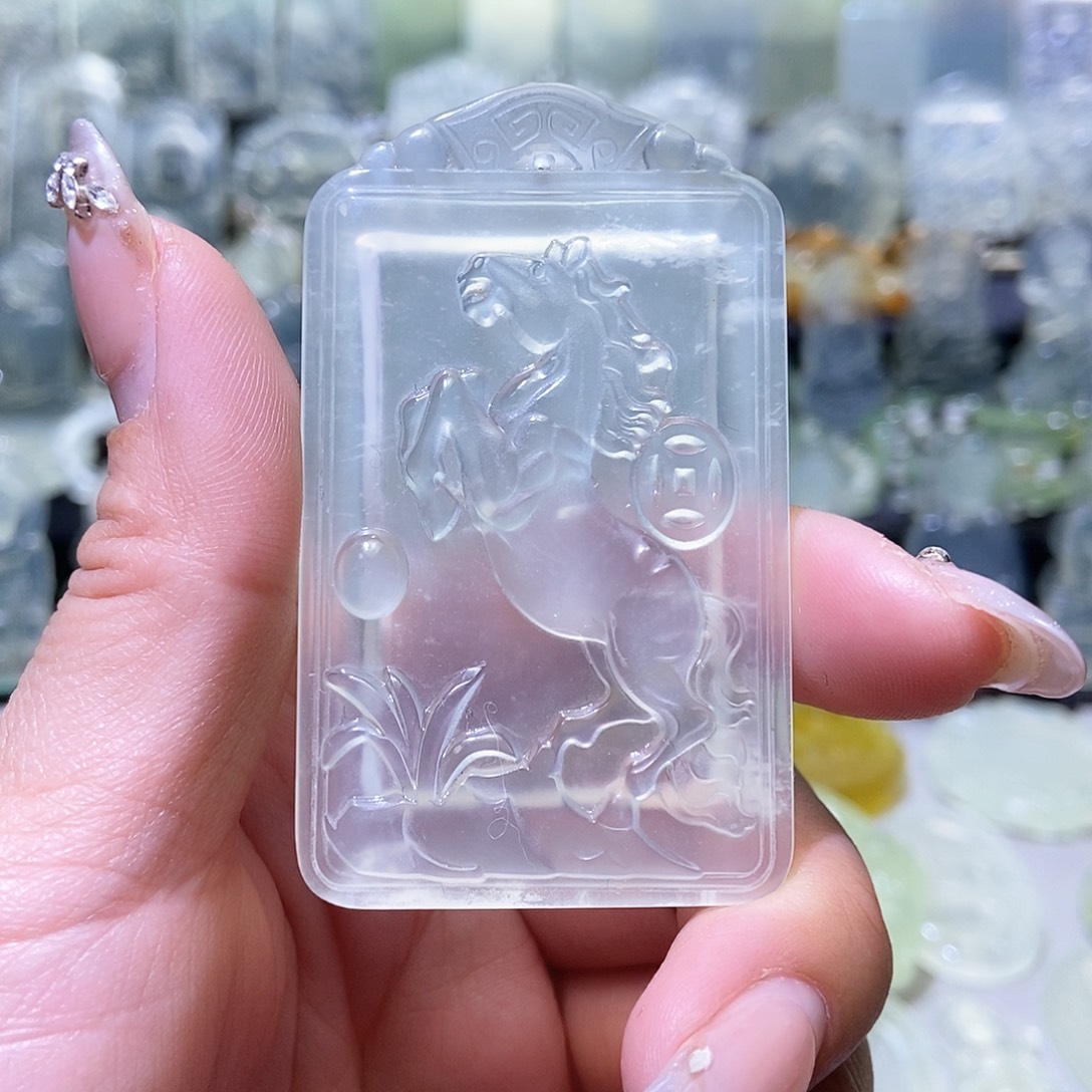 岫玉吊坠未镶嵌吊坠