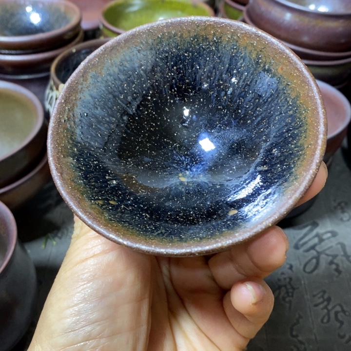 茶盏建阳建盏微瑕平口